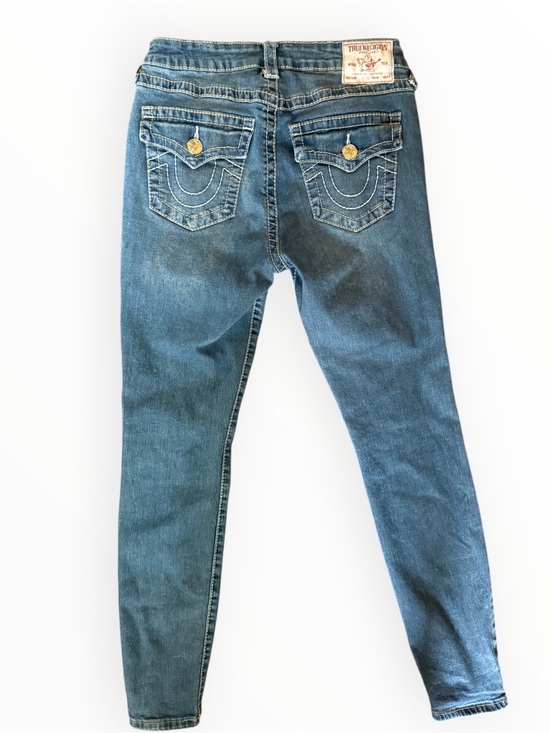 True Religion Denim - True Religion Women's Medium Wash Skinny Jeans with Signature Back Pockets